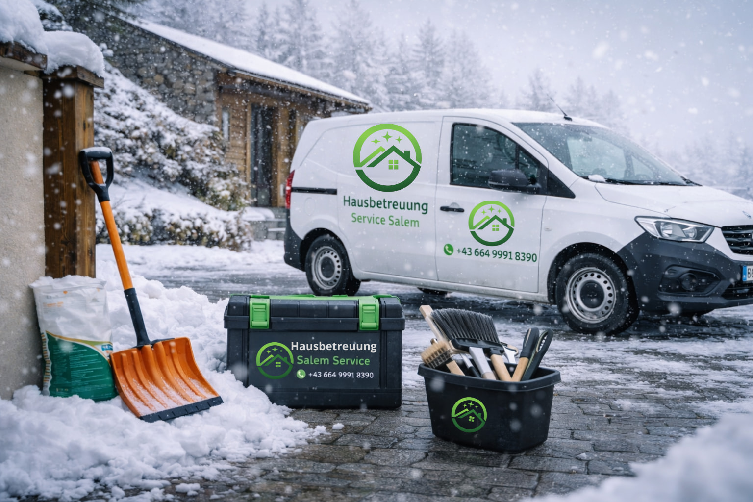 Winterdienst Ausrüstung Hausbetreuung Service Salem